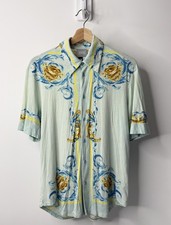 RARE VTG Versace Underwater Baroque Print Shi...