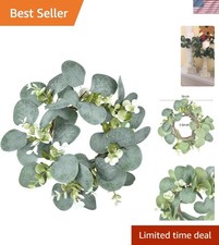 Artificial Eucalyptus Leaves Wreaths - Eucalyptus Leaves Greenery Garland Far...