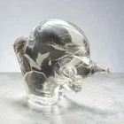 MURANO Art Glass Bull Figurine Signed Licio Zanetti Hand Blown Italy 5” Vintage