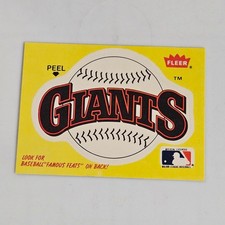 1986 Hack Wilson Baseball's Famous Feats Fleer Insert Sticker #5 Giants