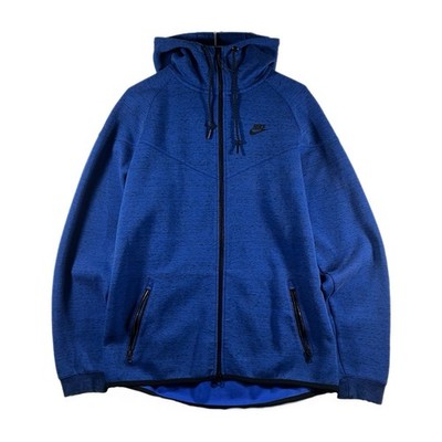 Nike Tech Fleece Men's Swoosh Hooded Windrunner Full-Zip Jacket Blue/Black (XL)