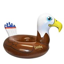 Coconut Outdoor Patriotic Bald Eagle Pool Float – Inflatable Pool Ring – 