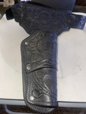 Mattel Made In USA Cap Gun Holster Single Black In Great Condition