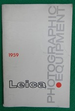 1959 Vintage Leica Photographic Equipment Catalog