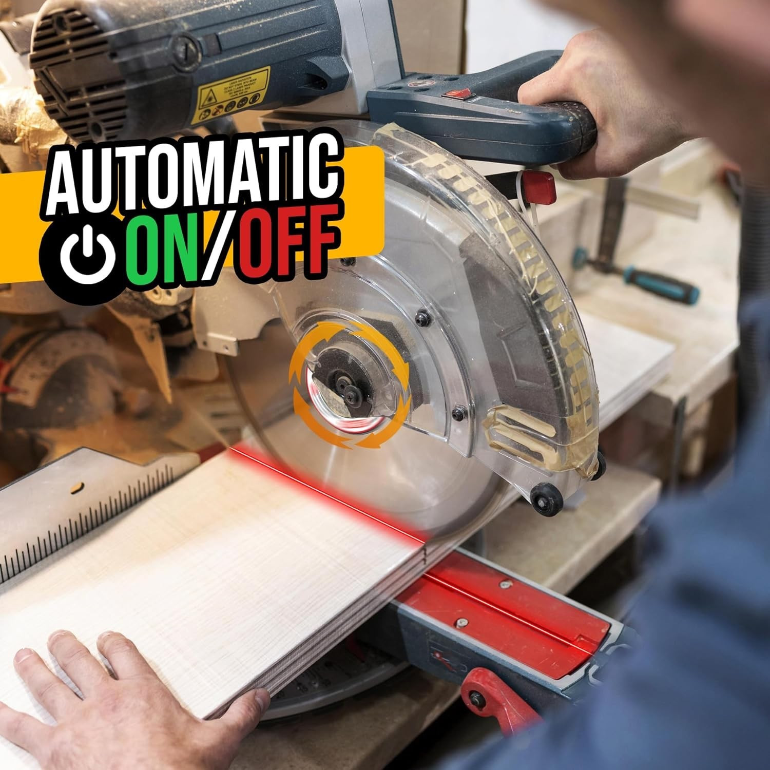 Miter Saw Laser Guide for Precise Cuts - Portable & Miter Saws Accessory