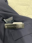Central Park West Navy Scrunched Sleeve Cropped Blazer Jacket Button Pockets S — photo 5