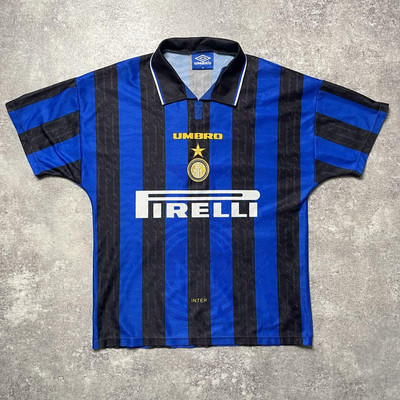 Vintage Zamorano Inter Milan 97/98 Home Size M Umbro Jersey
