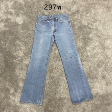 Vintage Levis 517 Jeans 32x32 Blue Bootcut Orange Tab Made in USA 80s