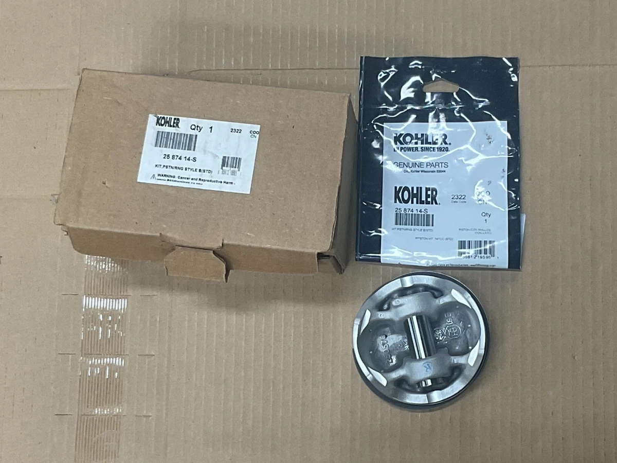 Ks0 Pro Kit Originale Kohler: Pistone, Anelli E Perno - Numero Parte 20 874 16-S Cluster 17 20
