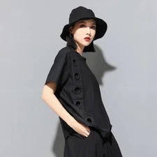 Japanese Women Street style Short sleeve T-shirt Top Loose Shirt casual