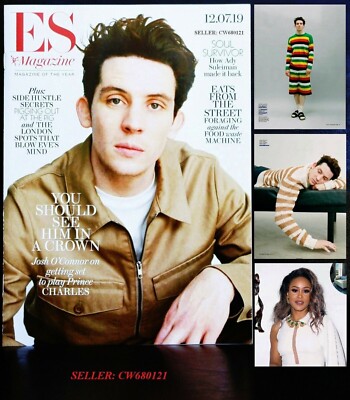 JOSH O'CONNOR THE CROWN DURRELLS ONLY YOU ADY SULEIMAN EVE ES MAGAZINE JULY 2019