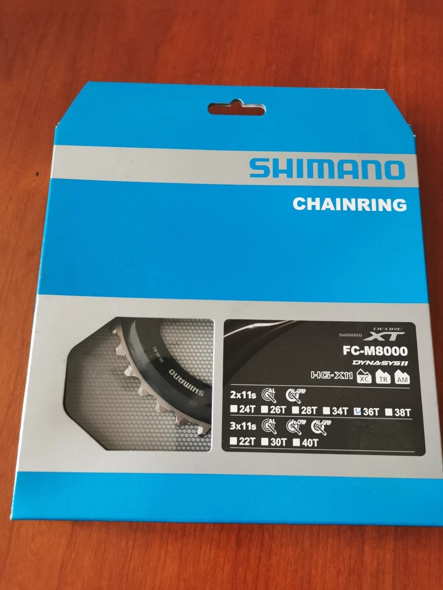 Brand new Shimano Deore XT FC M8000 2 Chainring 36T BD for 36 26T
