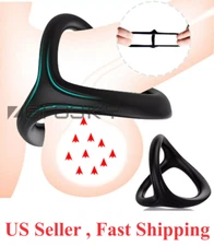 Soft Male Scrotum Testicle Squeeze Ring Penis Stretcher Enhancer Delay Ball