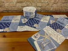 Sander Gobelin Tischset Tischläufer Basket Sailor Patch Maritim Meer Größenwahl
