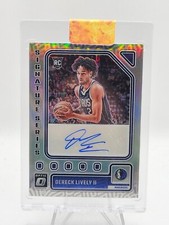 2023 Optic Dereck Lively II Auto Rookie Signature Series Holo Silver Mavericks