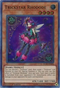 Trickstar Rhodode - FLOD-EN008 - Super Rare - 1st Edition x3 - Near Mint