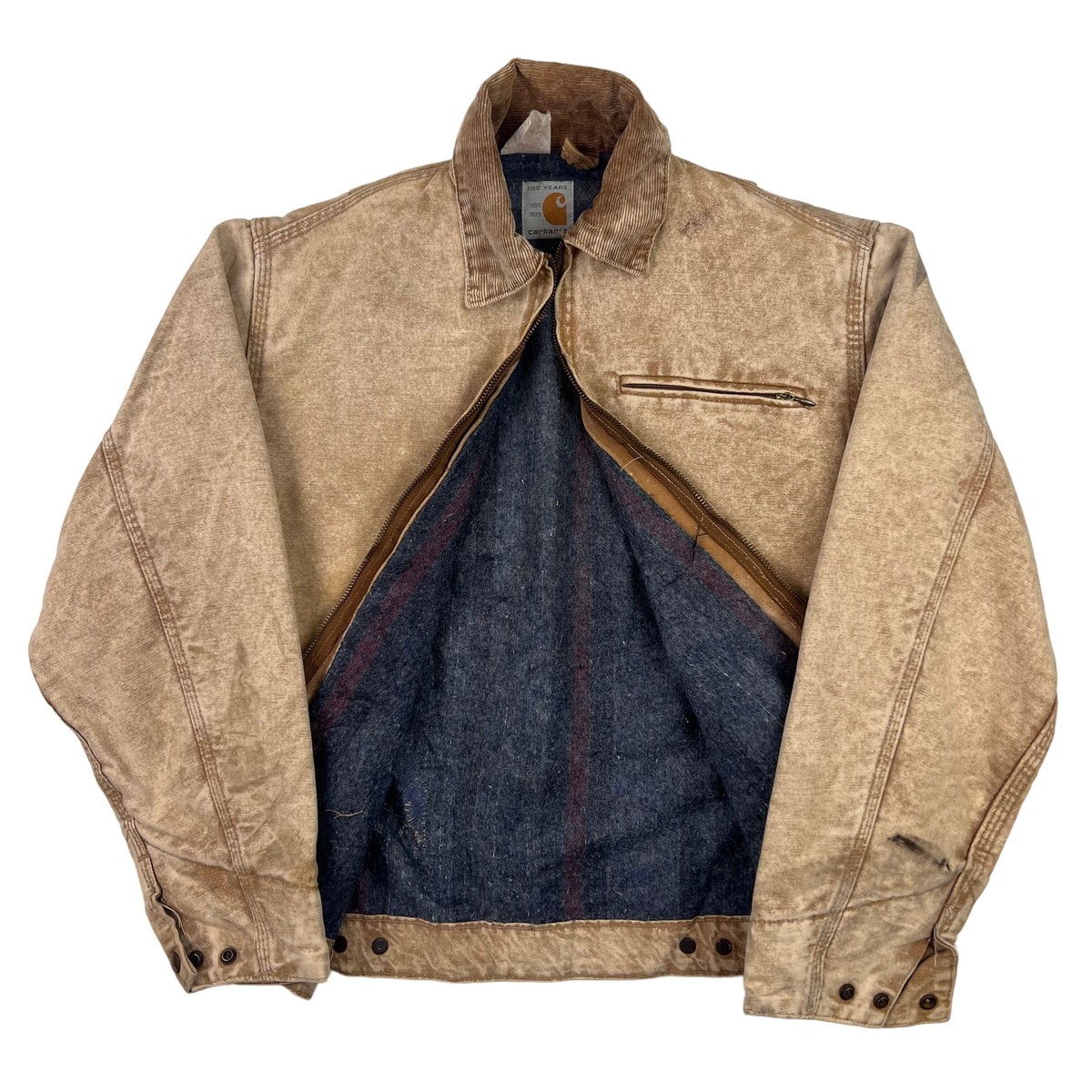 Vintage 1989 Carhartt 100 Year Sun Faded Detroit Workwear