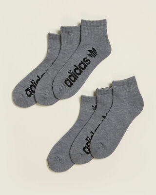 black adidas trainer socks