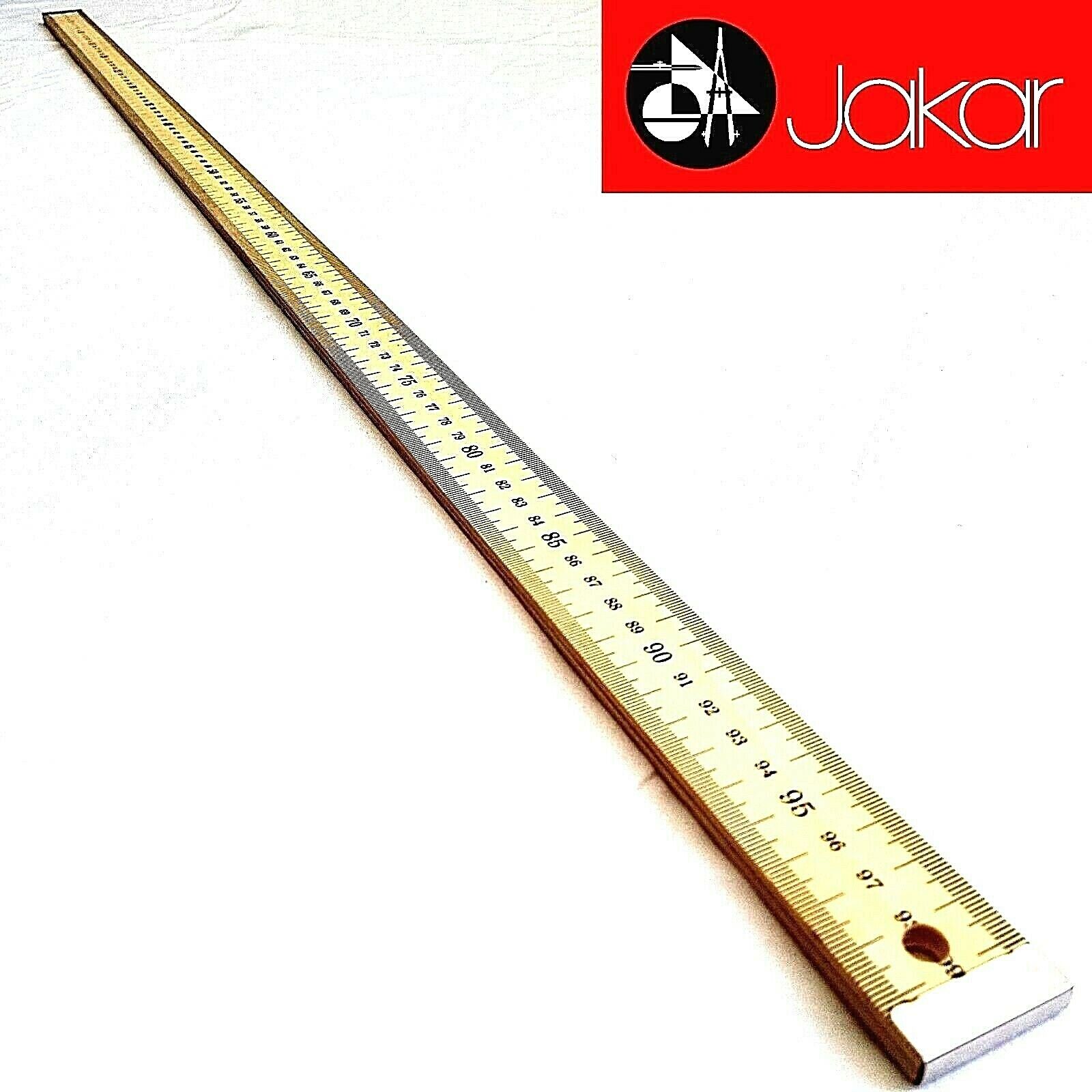 Jakar Wooden Rule 1 Meter Yard Stick School Office Tailors Ruler 1M 100cm  3007