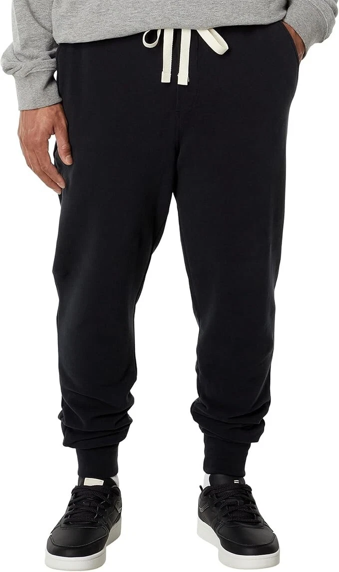 LABEL L79206 Mens Black Go-to Slim Fit Cuffed Joggers Pants Size XS