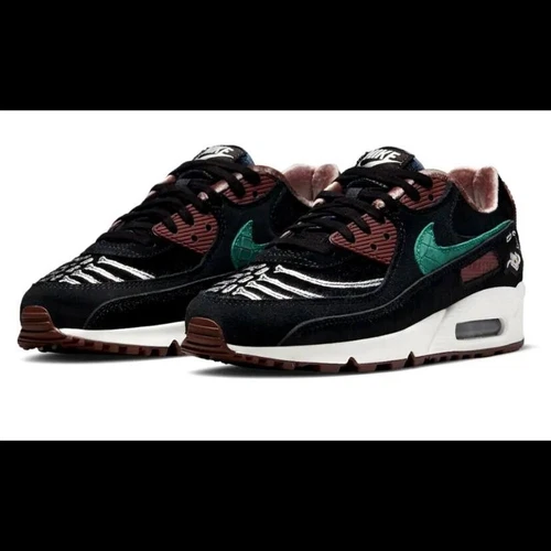 Nike W Air Max 90 SE Siempre Familia Black Green White DO2154-010 Women's 6
