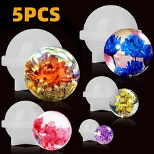 5X DIY Silicone Resin Mold Jewelry Epoxy Pendant Making Tool Casting Mould Craft