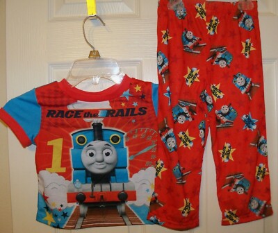 Thomas Train Race The Rails Red Long Flame Resistant Pajama