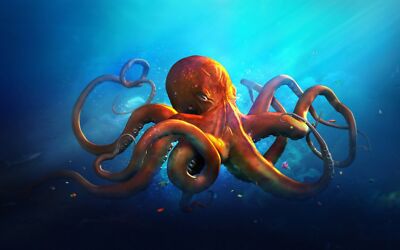 Anime Octopus  Gaming Mat Desk 4641