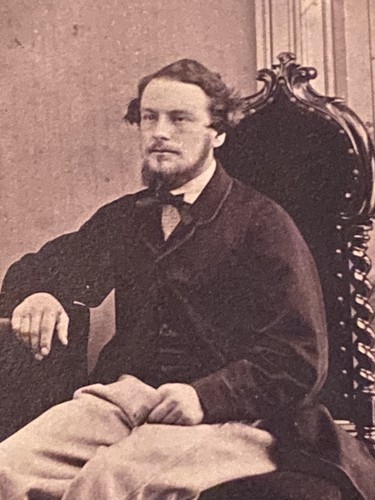 Victoriana década de 1880 joven inglés en silla elegante tarjeta CDV foto Inglaterra - Imagen 3 de 7