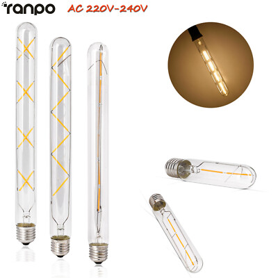 220V E27 T30 Vintage Retro LED Light Bulbs Lamp Warm White 2W 4W 6W Filament LD