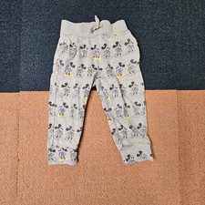 Baby Gap X Disney Mickey Mouse Toddler Sweatpants Jogger 2T Gray Graphic K2a