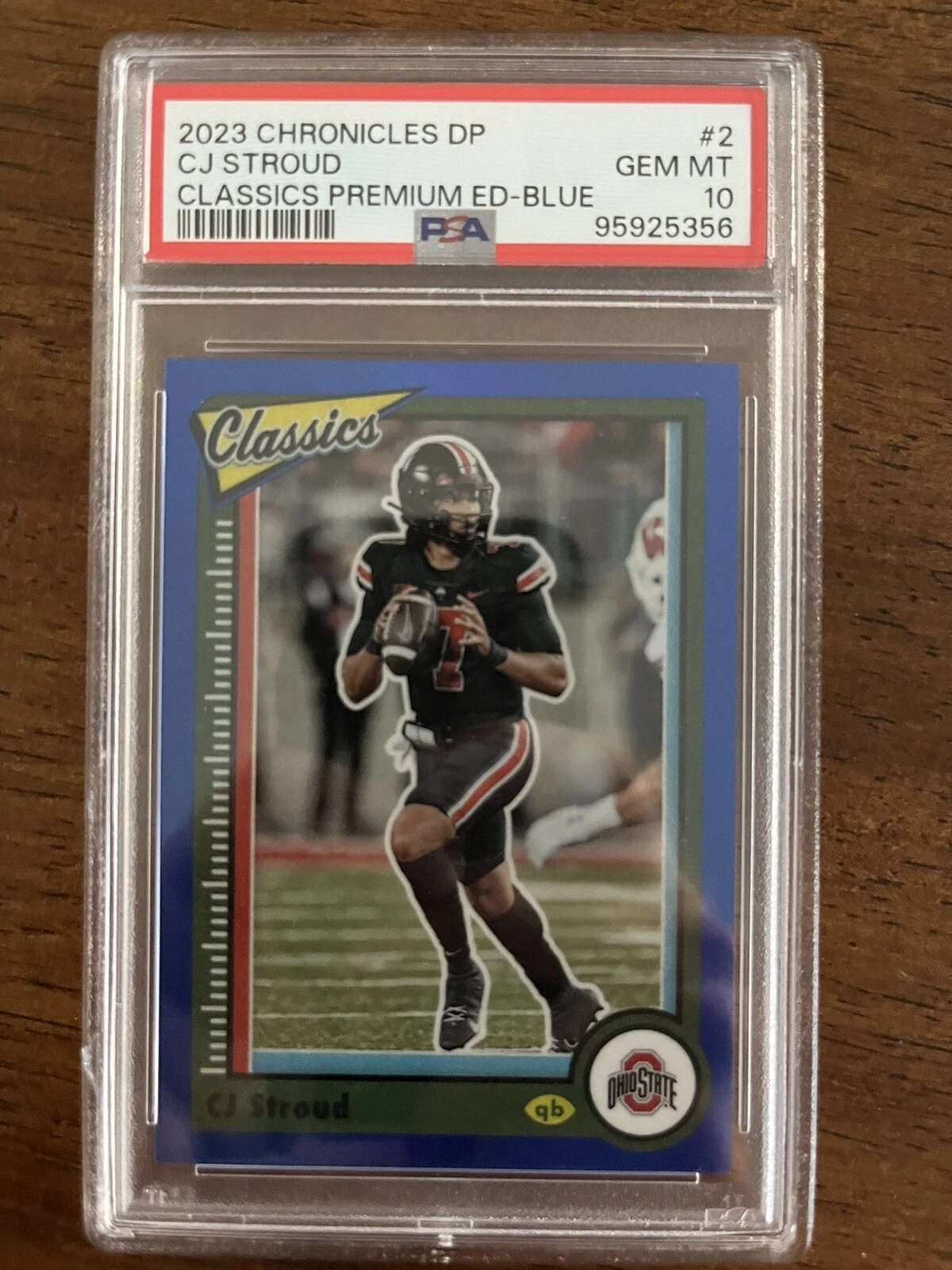 CJ Stroud Panini Chronicles Draft Picks Classics Premium Edition #2 Blue