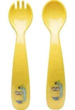  ZAK DESIGNS Despicable Me Minions Movie Toddlerific 2-Piece Flatware - New