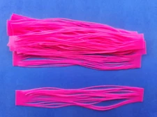10 Solid Pink  T69 silicone skirt replacement material Tabs Spinner bait jig