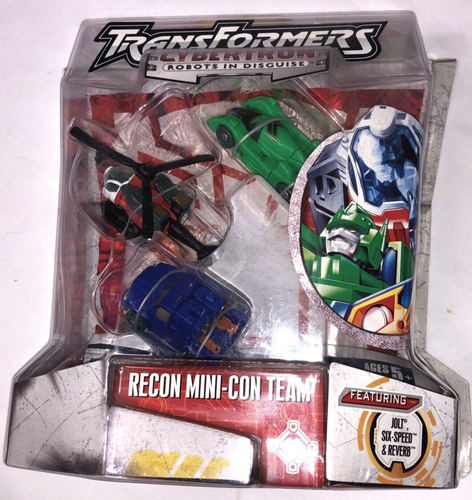 Transformers Cybertron Recon Mini-Con Team 2005 Jolt Six-Speed Reverb New