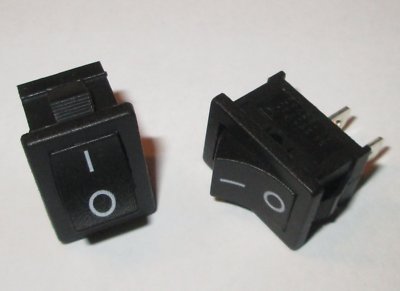2 Mini Einbau Geräte Schalter Einbauschalter Wippenschalter Netzschalter 230V 3A