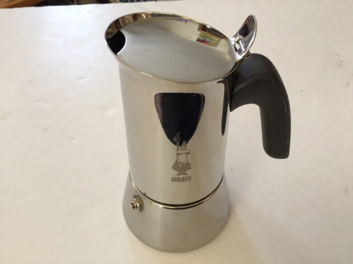Bialetti Venus Induction Espresso Maker 6 Cup or 8 ounces Stainless Steel  EUC