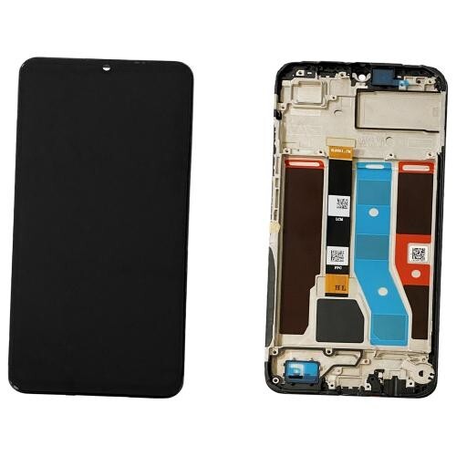 DISPLAY LCD  REALME C51 RMX3830 TOUCH FRAME VETRO SCHERMO NERO PARI A ORIGINALE