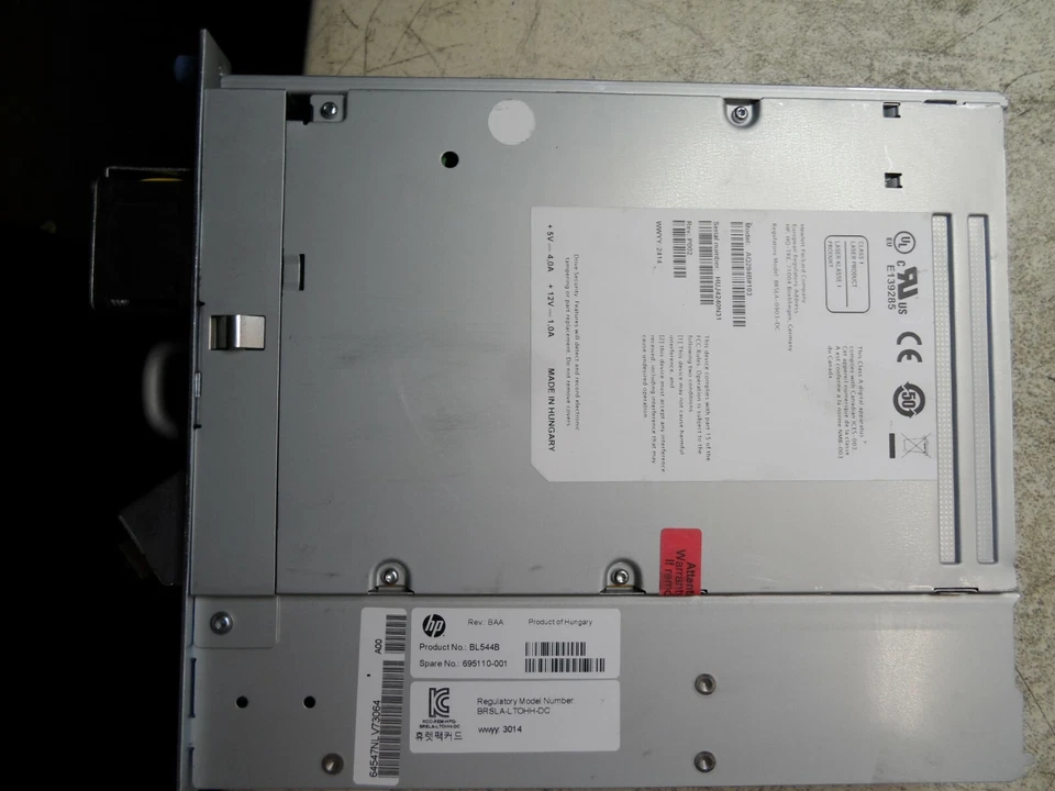 HP HPE LTO5 Ultrium3000 FC for MSL BL544B 695110-001 ( NOT BL544A 603882-001 ) - Image 3 of 4