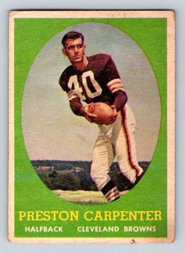Preston Carpenter #128 1958 Topps card