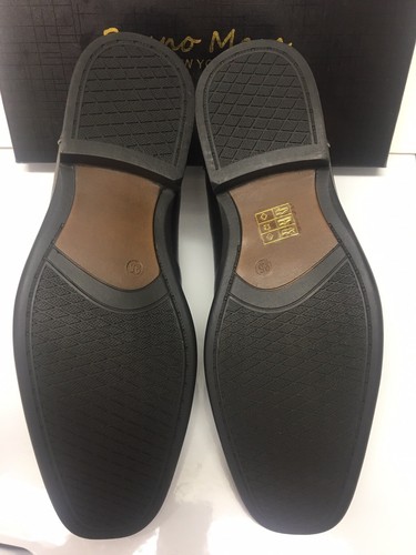 Bruno Marc Men Oxfords Shoes Square Toe Lace up Classic Dress Size 9.5 US Black - Picture 14 of 22