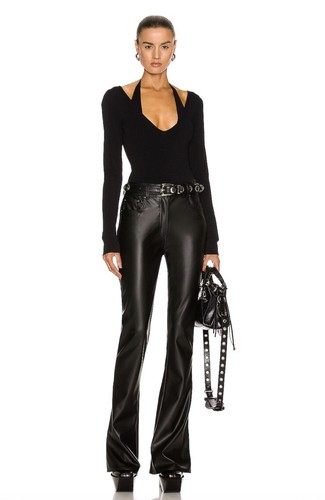 GAUGE81 Suran Top Black Stretch Knit Long Sleeve Sexy XS NWOT $450 - 第 5/5 張圖片