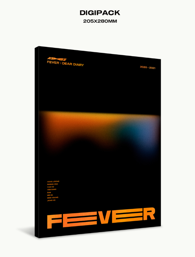 ATEEZ FEVER : DEAR DIARY 2022 Digipack + 2 DISCS + Fold Poster