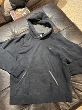 Vintage Y2K Nike Silver Tag Hoodie Men's Black Large