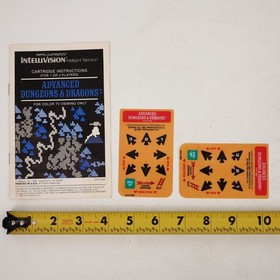 Vintage Mattel Intellivision Advanced Dungeons & Dragons Game Cartridge Box 1982