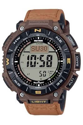 CASIO PRO TREK PRG-340L-5JF Solar Triple Sensor Camping Watch Japan New