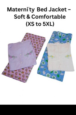 Maternity Bed Jacket   Soft, Comfy & Easy-Wear (XS to 5XL)