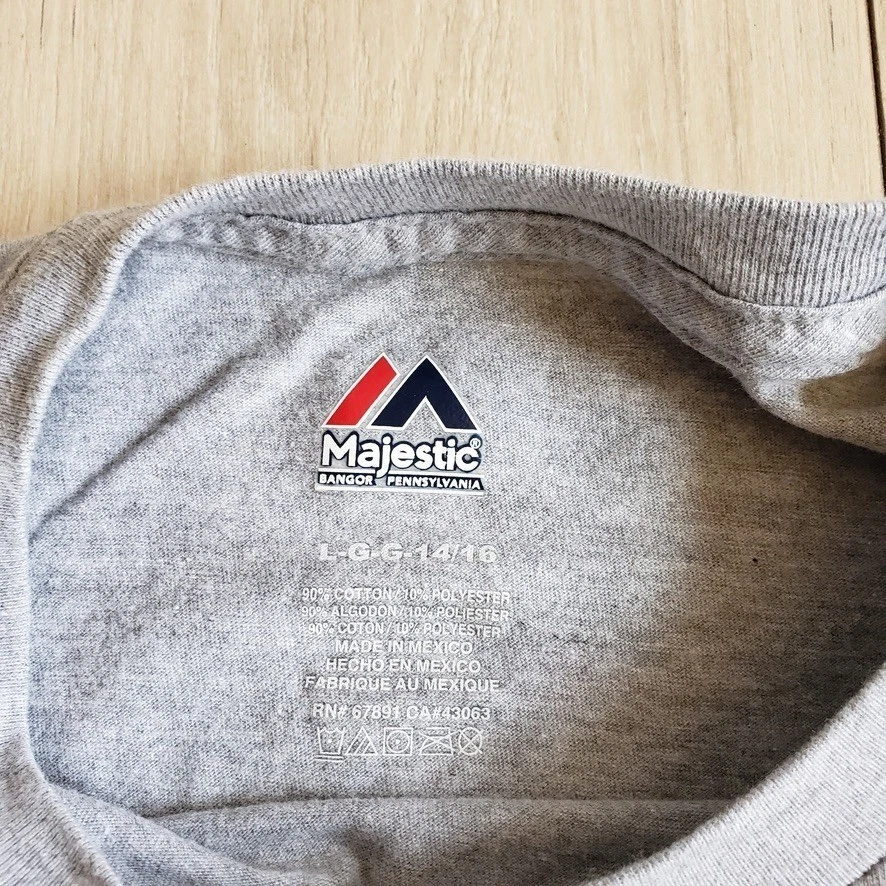 3 Pack Chicago Cubs T Shirts Youth L 14 16 Blue Gray Majestic MLB Shirt Lot - Image 4 of 4