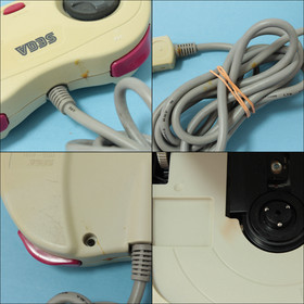 Sega Saturn Console HST-3220 White Mist Gray Controller 2 set Cable SS Japan F/S