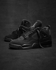 Men's Size US 7-12 Jordan 4 Retro Black Cat 2020 